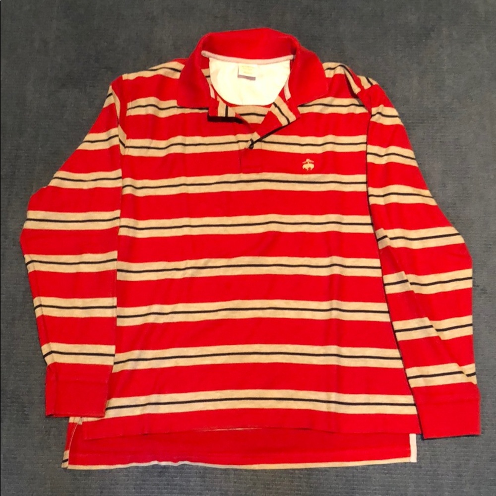 Long Sleeve Brooks Brothers Performance Polo Shirt